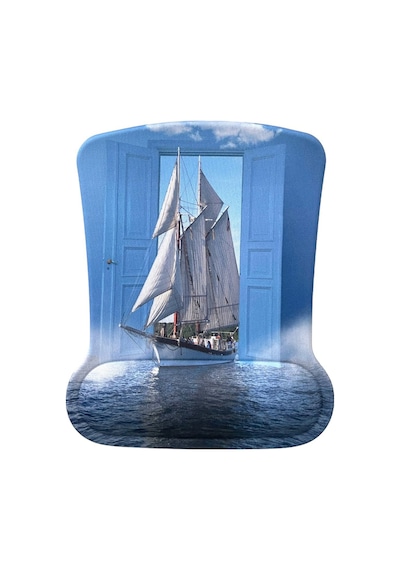 Bilek Destekli Memory Foam Kaymaz Taban Mouse Pad Desenli