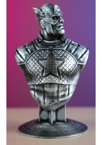 Captain America - Kaptan Amerika Boyalı Figür / Büst - Biblo 13 Cm