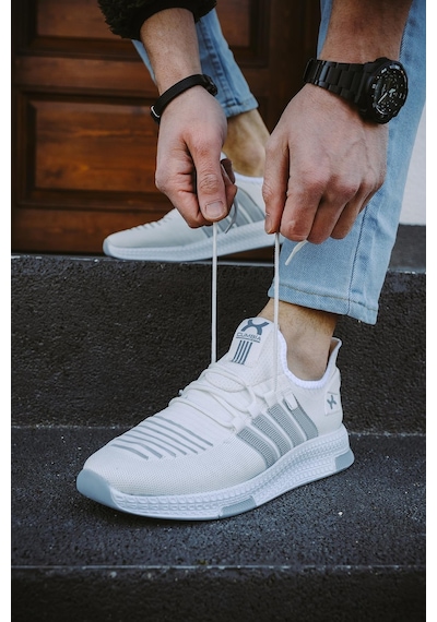 Cbm 4025 Şeritli Hafif Günlük Yürüyüş Koşu Fileli Erkek Sneaker 001