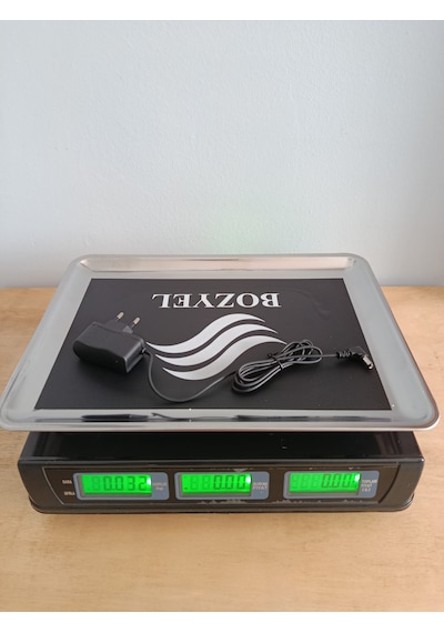 40 Kg Terazi-fiyat Hesaplamalı-büyük Akülü-kırılmaz Taban Tartı