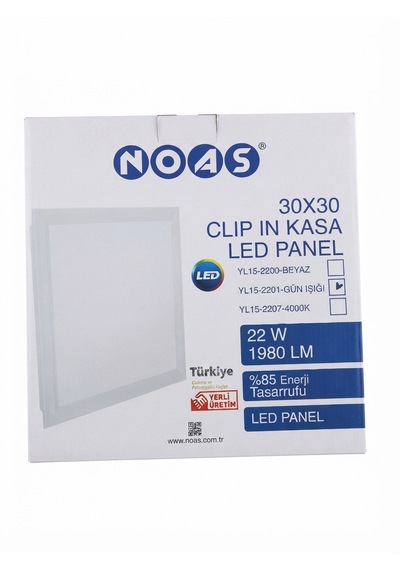 Noas 30x30 Clıp In Kasa Led Panel 22w 1980 Lm Gün Işığı Yl15-2201