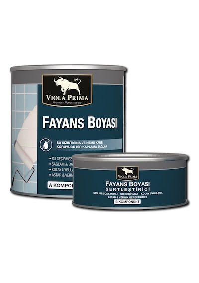 Viola Prima Fayans Boyası Beyaz 3.2 Kg Set -