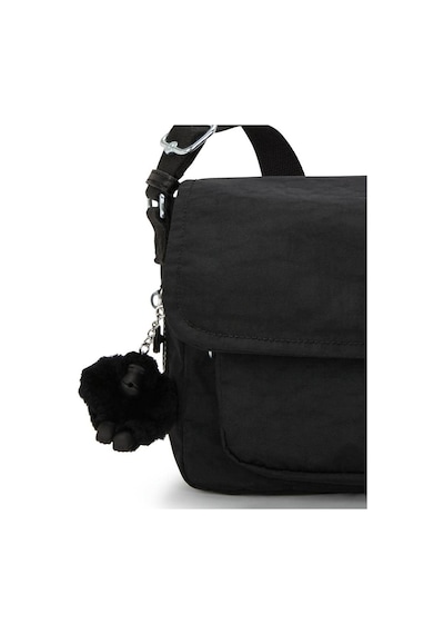 Kipling Dalma Orta Boy Omuz Çantası Siyah