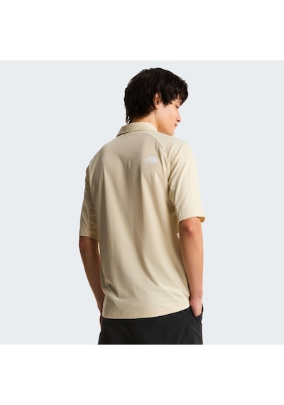 The North Face M Lıghtrange Packable Short Sleeve Polo Erkek Tişört Nf0a8g0vdom1 Gri
