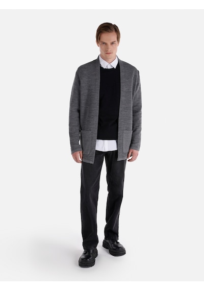 Colin's Colins Regular Fit Cepli Gri Erkek Hırka Cl1065572 Gri Melanj Colin's Colins Regular Fit Cepli Gri Erkek Hırka Cl1065572 Gri Melanj