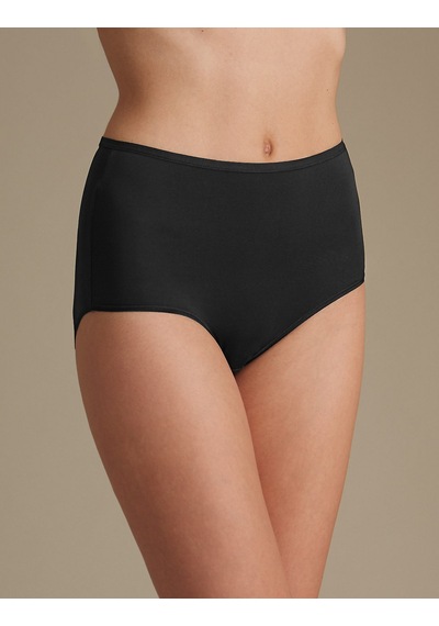 Marks & Spencer 5'li Dikişsiz Full Brief Külot Seti T61004104 Siyah