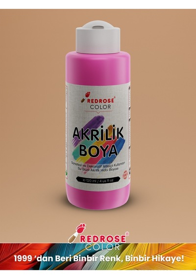 Red Rose Pembe Akrilik Boya 120 ML