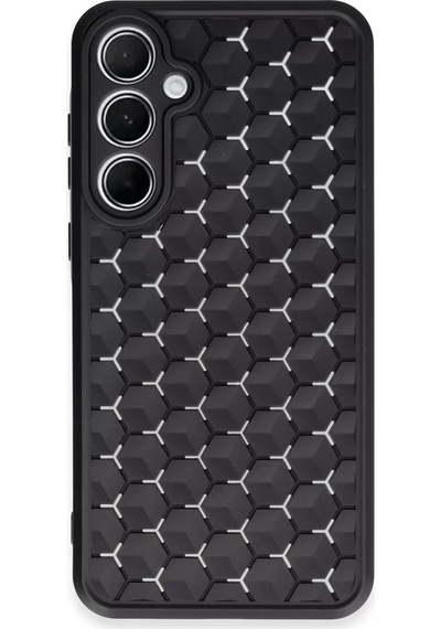 Newface Samsung Galaxy A55 5g Kılıf Petek Silikon Kapak - Siyah