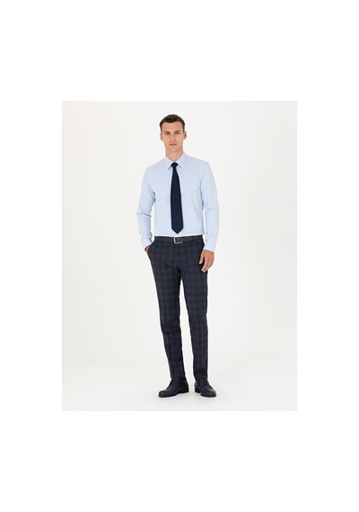 Pierre Cardin Slim Fit Uzun Kollu Basic Gömlek 50277778-vr003 Mavi