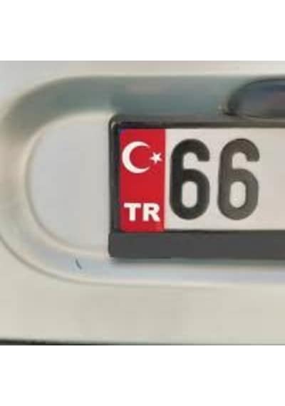 2 Adet Kişiye Özel Pleksi Plakalik Lazer Kesim *Tr Aparati  323232581 - Orta