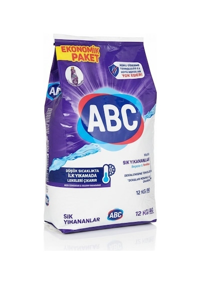 Abc Beyazlar & Renkliler Sık Yıkananlar Toz Deterjan 12 Kg