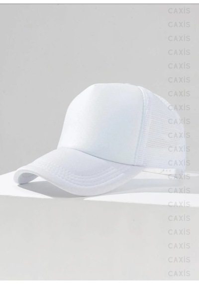 Caxis Beyaz Yazlık Fileli Spor Unisex Şapka