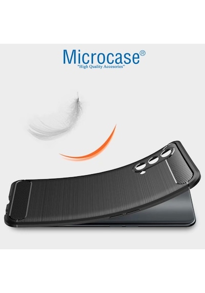 Oneplus Nord Ce 5G Brushed Carbon Fiber Silikon Kilif - Siyah 511972827