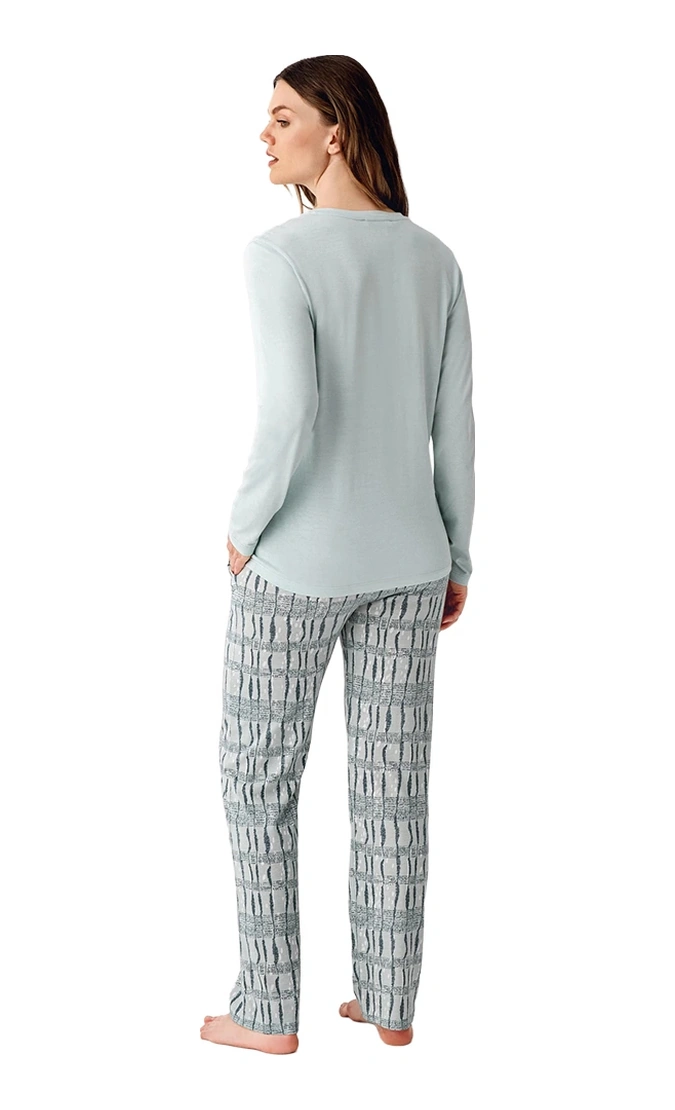 Arnetta Ar3405-s Kadın İkili Kışlık Pijama Takım Yeşil