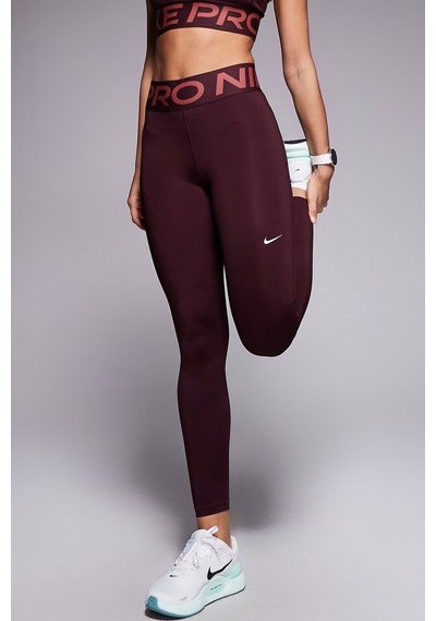 Nike Pro Sculpt Dri Fit High Rise Full Length Leggings Kadın Yüksek Bel Antrenman Tayt Bordo