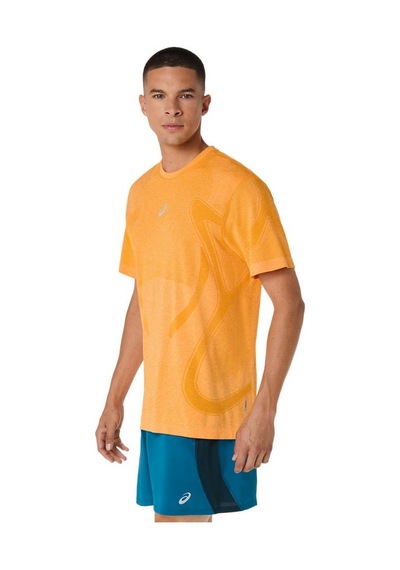 Asics Road Seamless Erkek Sarı Koşu T-shirt 2011d355-800 Sarı