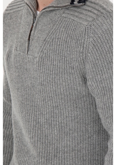 U.s. Polo Assn. Erkek Gri Melanj Kazak /triko 50293161-vr086 Gri Melanj