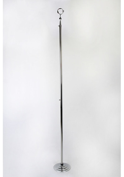 Makam Türk Bayrağı Krom Makam Direği Telalı 245 CM