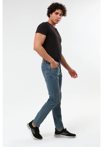 Digital Jeans Dar Kesim Erkek Yıpratmalı Kot Pantolon Yeşil Tint Açık Gri Digital Jeans Dar Kesim Erkek Yıpratmalı Kot Pantolon Yeşil Tint Açık Gri