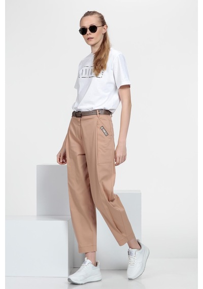 Straight Pantolon Vizon