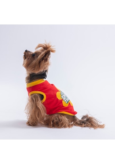 Red-kırmızı Small Things Tişört Kedi Köpek Tişörtü-kedi Köpek Kıyafeti