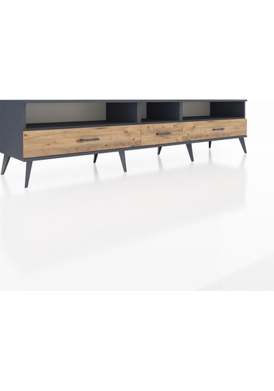 Hyperion Tv Ünitesi 3 Raflı 3 Çekmeceli 220x44x51 Antrasit-antrasit/çam Antrasıt/atlas Çam - Antrasıt Hyperion Tv Ünitesi 3 Raflı 3 Çekmeceli 220x44x51 Antrasit-antrasit/çam Antrasıt/atlas Çam - Antrasıt