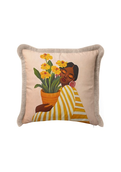 Boho Çiçekli Kadın Figürlü Saçaklı Yastık Kılıfı-sanatsal Floral Pudra Vizon Püsküllü Kırlent Kılıfı Kadim Lagün Saten Boho Çiçekli Kadın Figürlü Saçaklı Yastık Kılıfı-sanatsal Floral Pudra Vizon Püsküllü Kırlent Kılıfı Kadim Lagün Saten