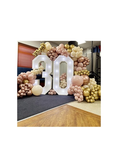 Krom Gold Rose Gold Pastel Pink Blush Ve Deniz Kumu Balon Zinciri 100 Adet A