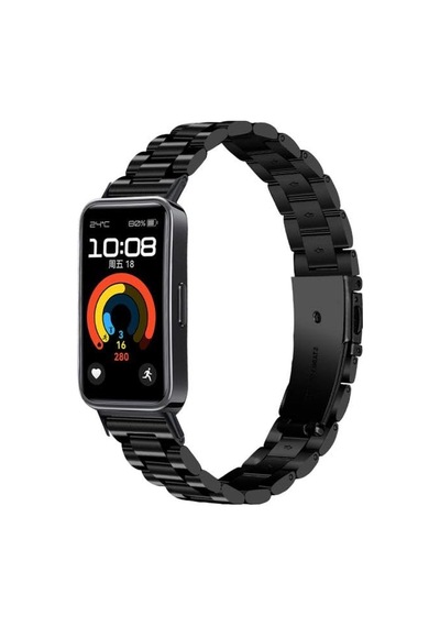 Huawei Band 11/11 Pro İle Uyumlu Kordon Klipsli Metal Band 04 +kısaltma Aparatı
