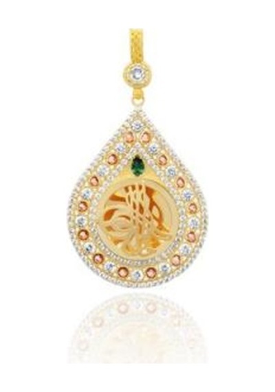Diamond Line-Gülaylar - Sarı Altın 14 Ayar Tuğra Kolye Ucu N11.25351