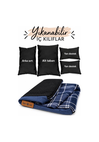 Kedi Ve Köpek Koltuğu Tamamen Fermuarlı Çıkarılabilir İç Minder Boncuk Elyaf Kaydırmaz Taban Kedi Ve Köpek Yatağı Düz Ekose Lacivert - 939612858 S Kedi Ve Köpek Koltuğu Tamamen Fermuarlı Çıkarılabilir İç Minder Boncuk Elyaf Kaydırmaz Taban Kedi Ve Köpek Yatağı Düz Ekose Lacivert - 939612858 S