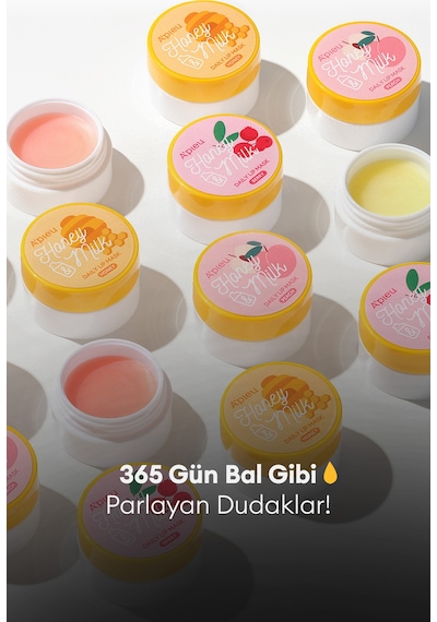Bal Ve Süt Özlü Besleyici Ve Nemlendirici Dudak Maskesi A'pıeu Honey & Milk Daily Lip Mask Honey 23889464
