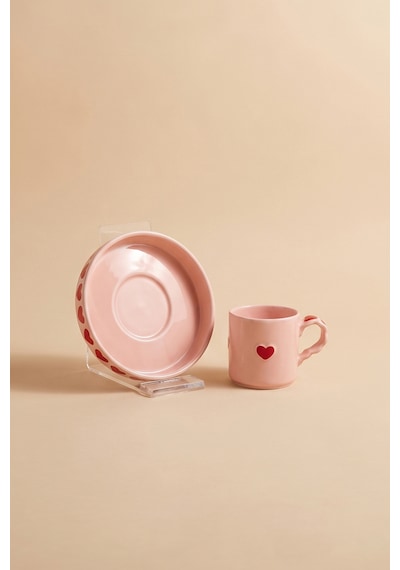 Karaca Sweetheart Kahve Fincan Takımı Pembe 90 Ml