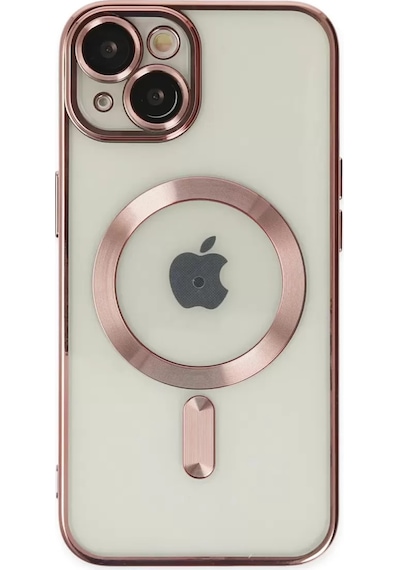 Newface Apple İphone 14 Kılıf Kross Magneticsafe Kapak - Rose Pembe