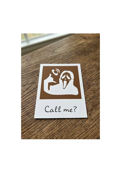 Card: Call Me / Coffee Print Kahve Üzeri Desen Yapma Makinesi Coffe Art 3d Baskı