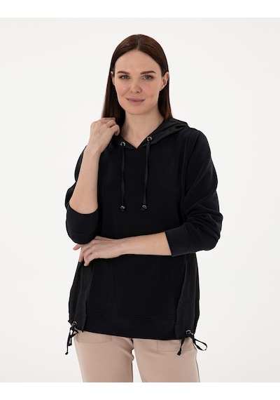Pierre Cardin Kadın Siyah Sweatshirt 50306841-vr046 Siyah