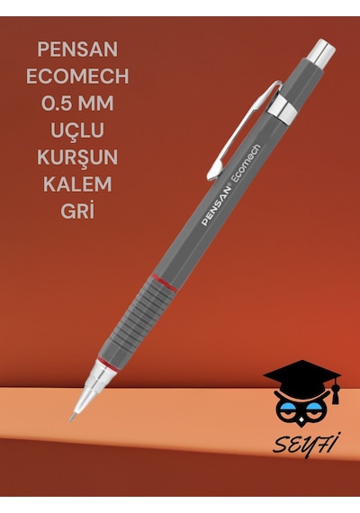 Ecomech 0.5 Mm Uçlu Kurşun Kalem Versatil Kalem Gri