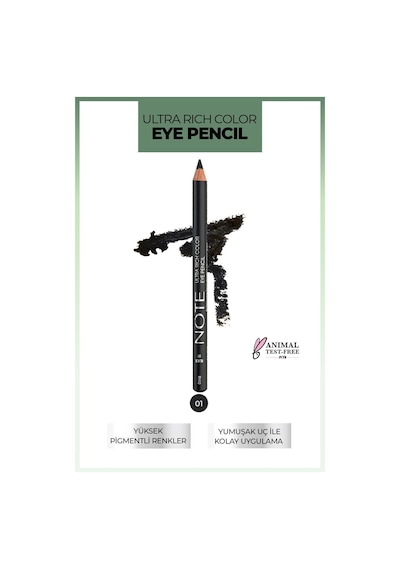Note Cosmetique Ultra Rich Color Göz Kalemi 01 Black - Siyah
