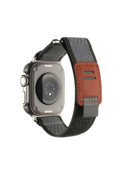 Apple Uyumlu  Watch  Ultra 49mm Hasır Kordon Zore Krd-106 Strap Kayış