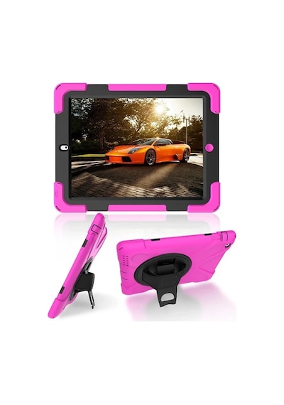 Apple iPad Uyumlu, 2/ipad 3/ipad 4/shockproof 3 Katmanlı Standlı Zırh Kılıf- 5775