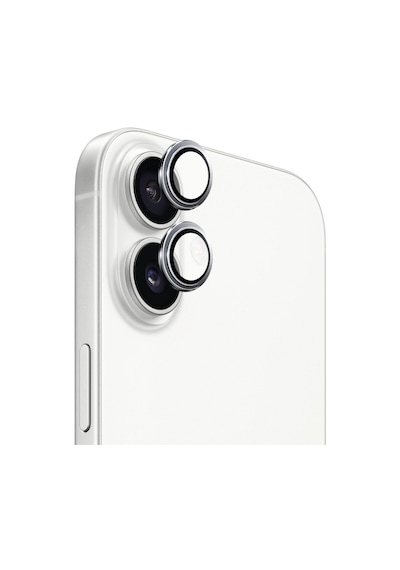 Safeus 9h+ Safir Temperli Kamera Lens Koruyucu, Apple Uyumlu iPhone 17 İle Beyaz