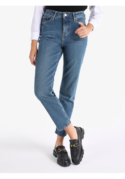Colin's Colins 703 Carla Dar Kesim Orta Bel Düz Paça Mavi Jean Kadın Pantolon Cl1065294 Denim Colin's Colins 703 Carla Dar Kesim Orta Bel Düz Paça Mavi Jean Kadın Pantolon Cl1065294 Denim