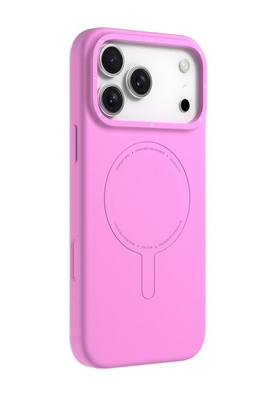 Apple Uyumlu iPhone 17 Pro Max  Kılıf M-safe Şarj Özellikli Youngkit Morandi Serisi Kapak Pembe Pembe
