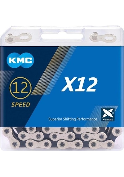 Kmc X12 Zincir (X-bridge Teknolojisi) 12v 126 Link Gri