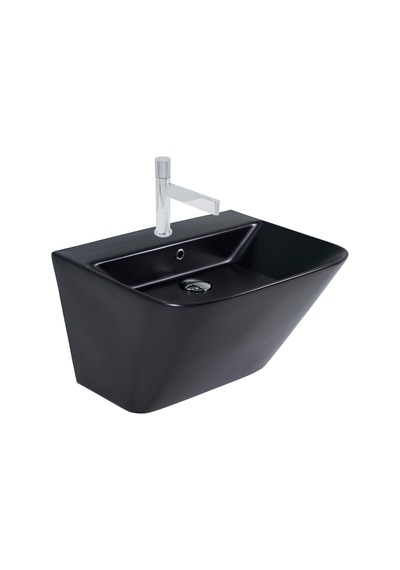 Paluci Vella Matt Black Monoblock Lavabo Sırlı