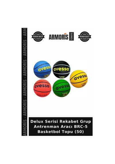 Delux Serisi Rekabet Grup Antrenman Aracı Brc-5 Basketbol Topu 50