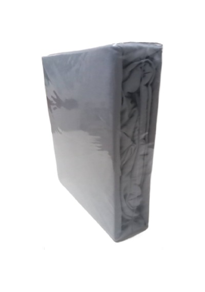 Mycey Çift Kişilik Lastikli Pamuk Penye Çarşaf Takımı 200x200+30 Cm Açık Gri