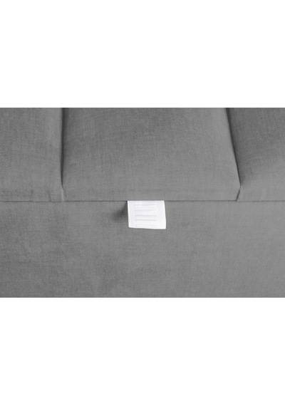 Vetra Mini Royal Gri Kumaş Sandıklı Dekoratif Puf&bench-dilimli Model-gümüş Ayak-modern Puf