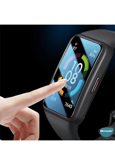 Huawei Honor Band 9 İçin Kılıf 360 Full Round Soft Silicone Şeffaf Honor Band 9 İle Uyumlu Kılıf - Şeffaf