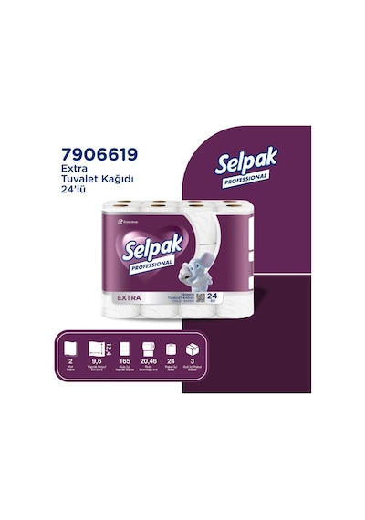 Selpak Professional Extra Tuvalet Kağıdı 24'lü X 3 Adet